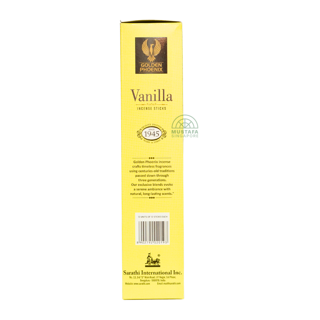Golden Phoenix Vanilla Incense Sticks 12-in-1