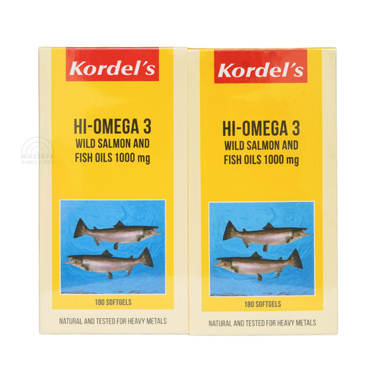 Kordel's Hi-Omega 3 Wild Salmon and Fish Oils 1000mg 2 x 180 softgels
