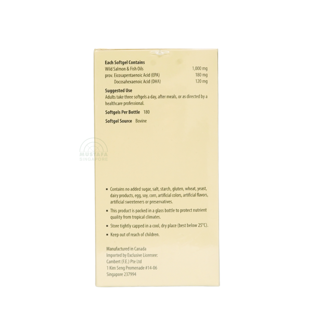 Kordel's Hi-Omega 3 Wild Salmon and Fish Oils 1000mg 2 x 180 softgels
