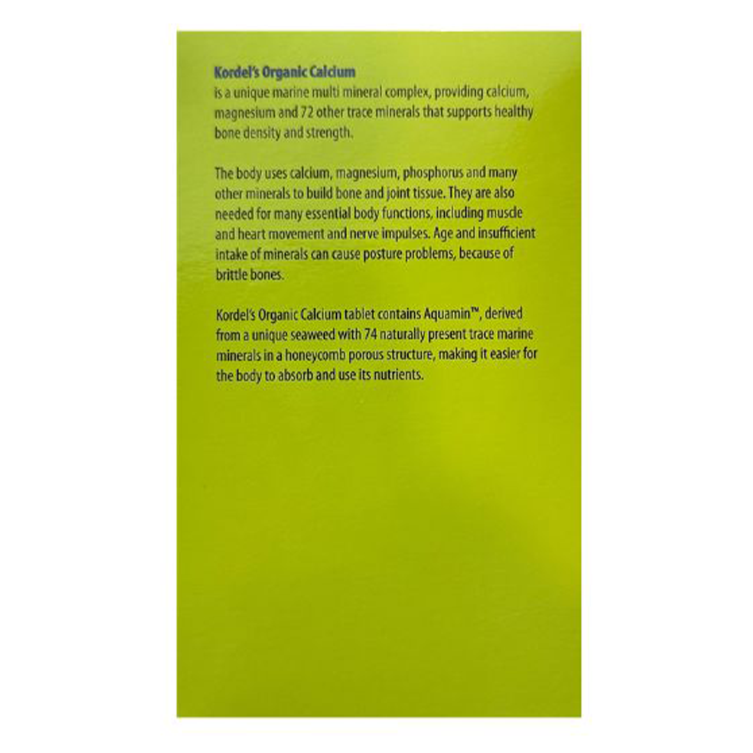 Kordel's Aquamin Organic Calcium 74 Trace Marine Minerals Bone Nutrition (60 Tabs)