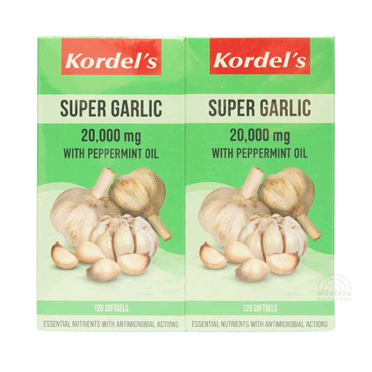 Super Garlic 20,000mg With Peppermint Oil (120 Softgels)