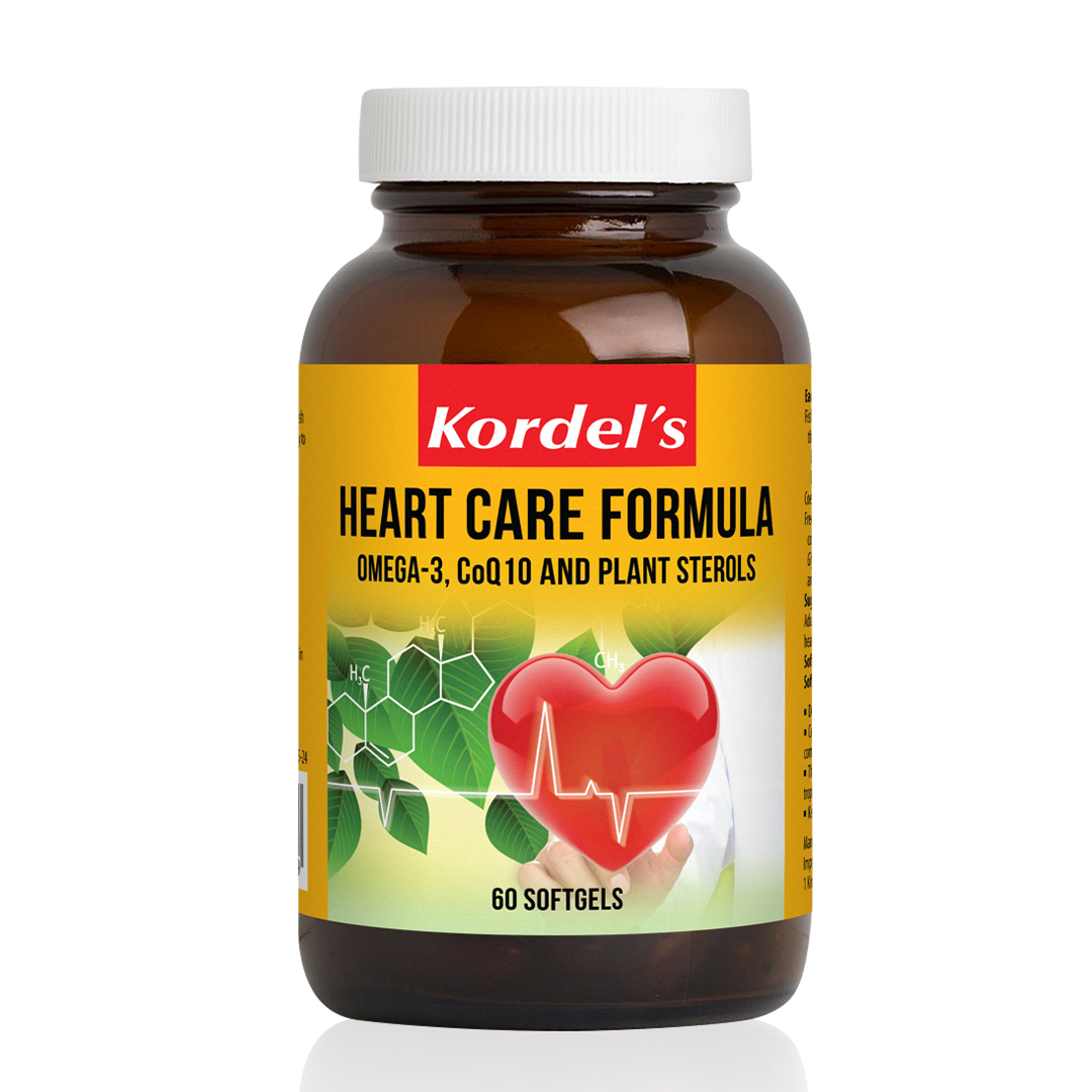 Kordel's Heartcare Formula Omega-3, CoA10 and Plant Sterols (60 softgels)