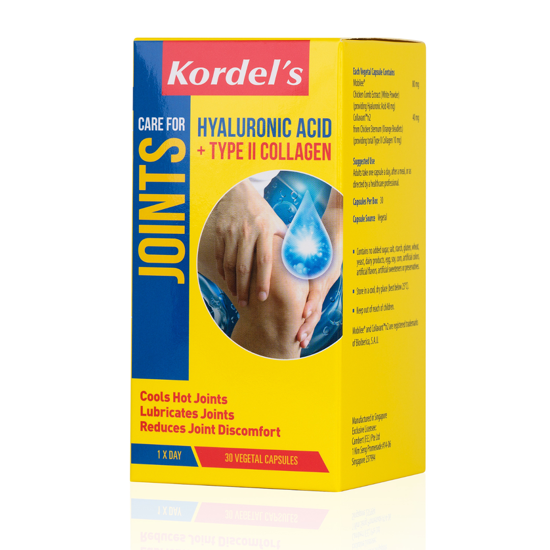 Kordel's Hyaluronic Acid + Type II Collagen 30 vegetal capsules