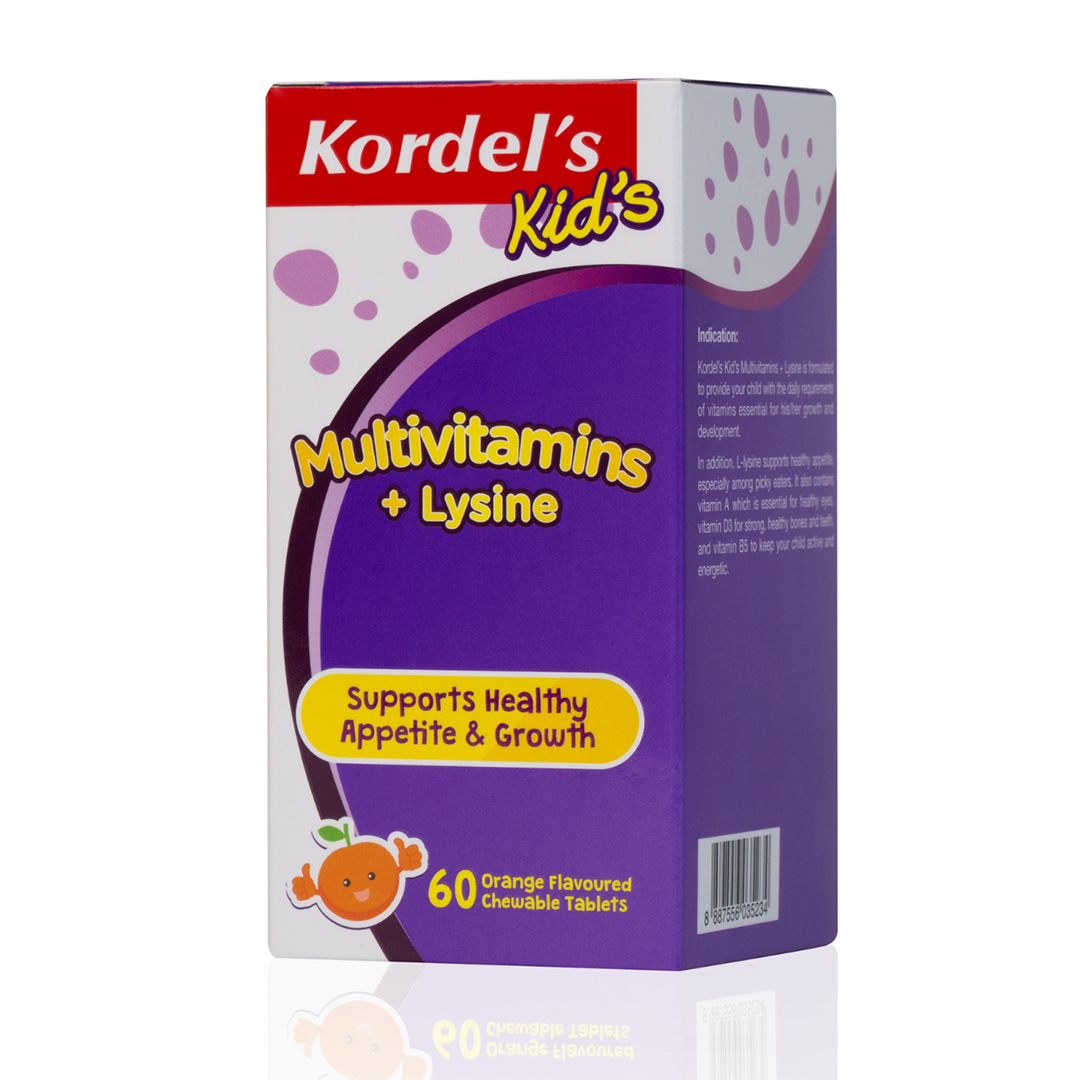 Kordel's Multivitamins + Lysine Kids' (60 Chewable Tabs)