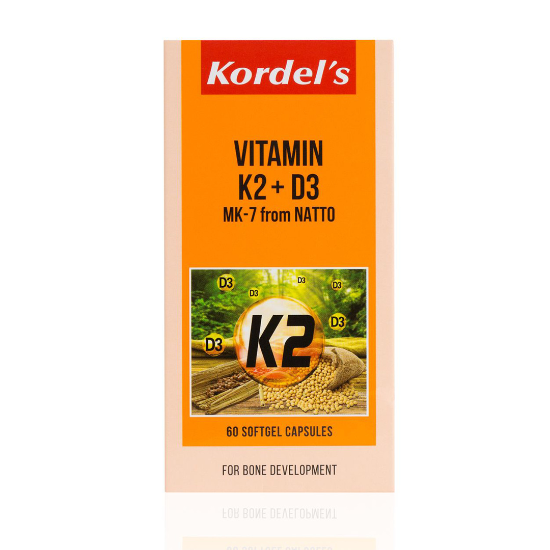 Kordel's Vitamin K2 + D3 MK-7 From Natto (60 Softgels)