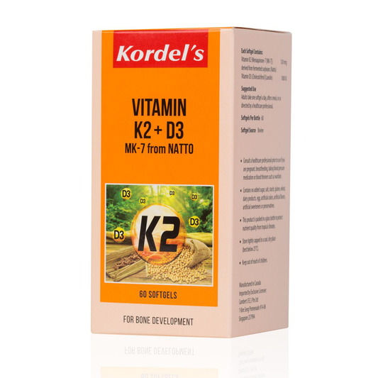 Kordel's Vitamin K2 + D3 MK-7 From Natto (60 Softgels)