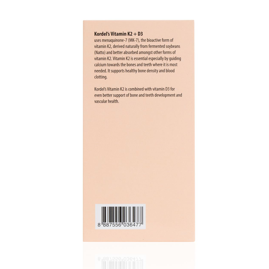 Kordel's Vitamin K2 + D3 MK-7 From Natto (60 Softgels)