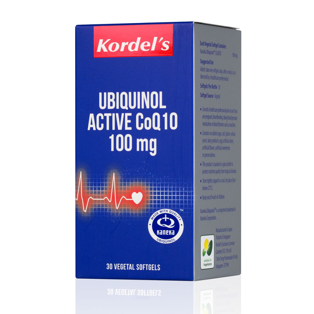 Kordel's Ubiquinol Active CoQ10 100mg 30 vegetal softgels