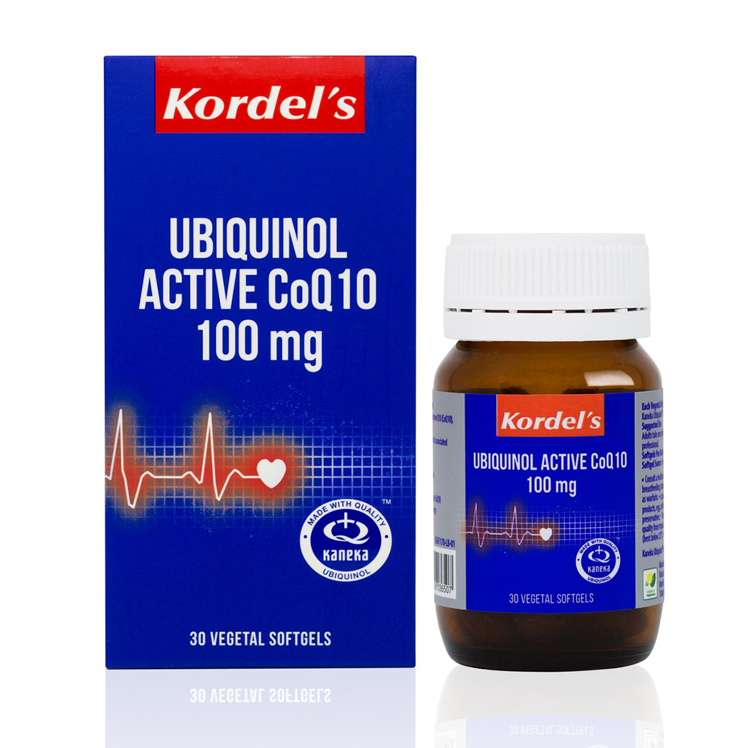 Kordel's Ubiquinol Active CoQ10 100mg 30 vegetal softgels