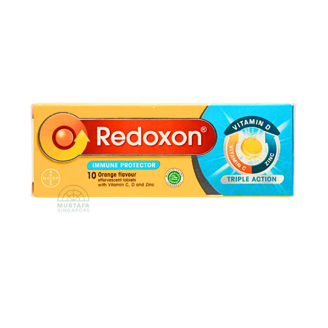 Redoxon Orange Vitamin C, D and Zinc Triple Action 10 Effervescent Tablets