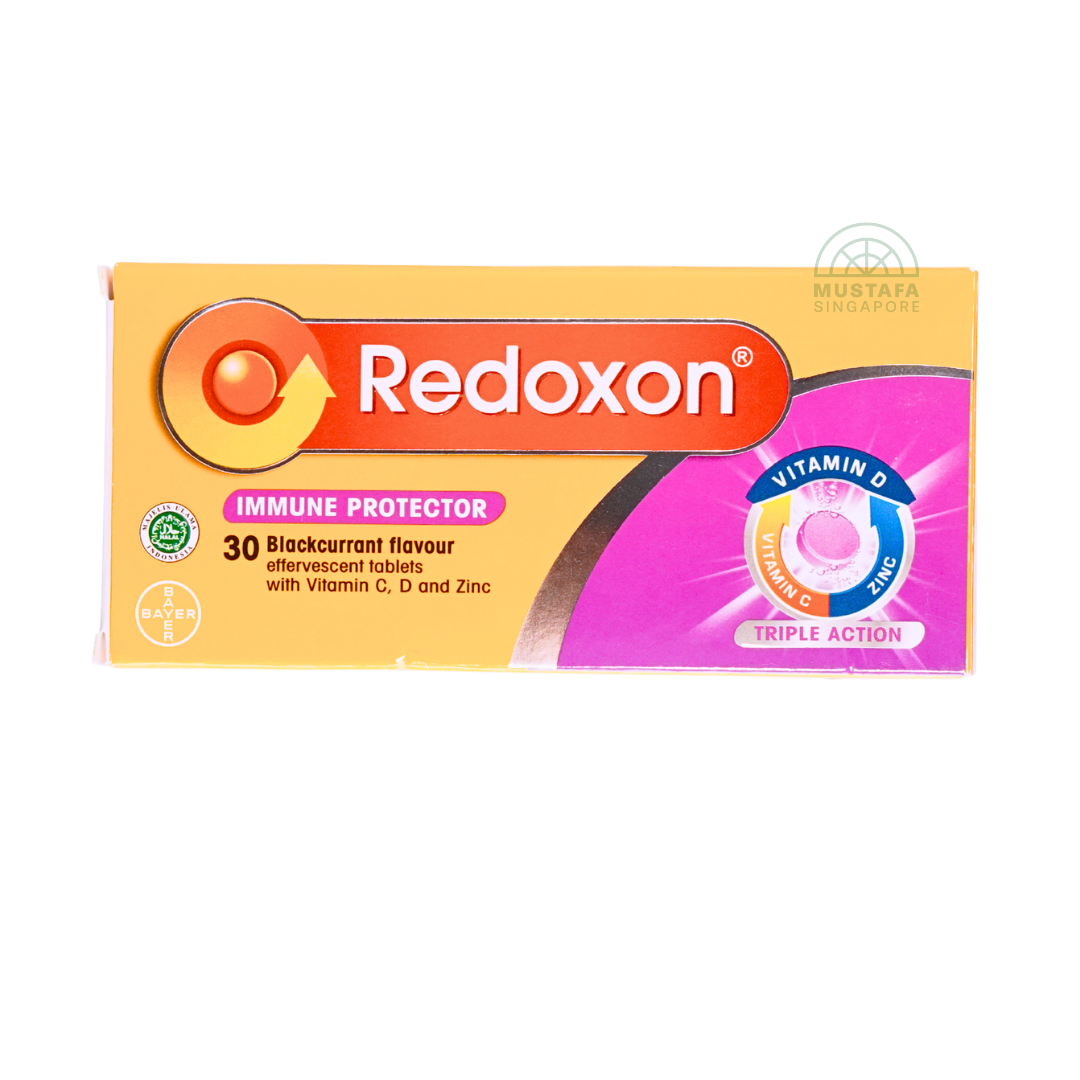 Redoxon Blackcurrant Vitamin C, D and Zinc Triple Action 30 Effervescent Tablets