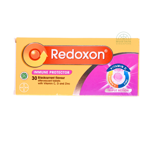 Redoxon Blackcurrant Vitamin C, D and Zinc Triple Action 30 Effervescent Tablets