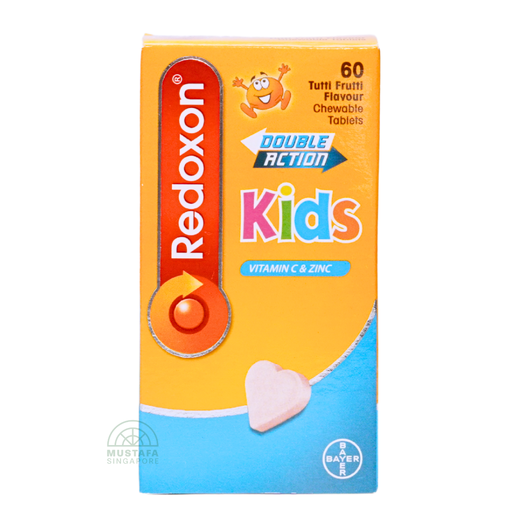 Redoxon Kids Double Action Tutti Frutti Vitamin C and Zinc 60 Chewable Tablets
