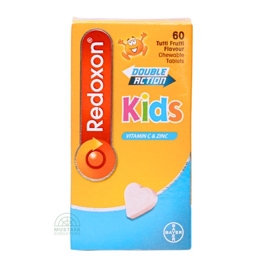 Redoxon Kids Double Action Tutti Frutti Vitamin C and Zinc 60 Chewable Tablets