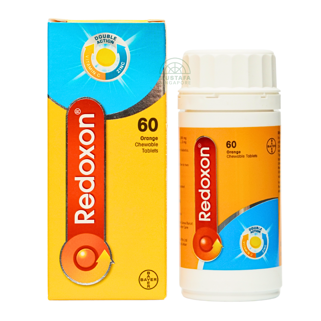 Redoxon Orange Vitamin C and Zinc Double Action 60 Chewable Tablets