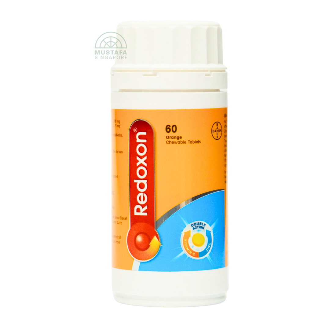 Redoxon Orange Vitamin C and Zinc Double Action 60 Chewable Tablets