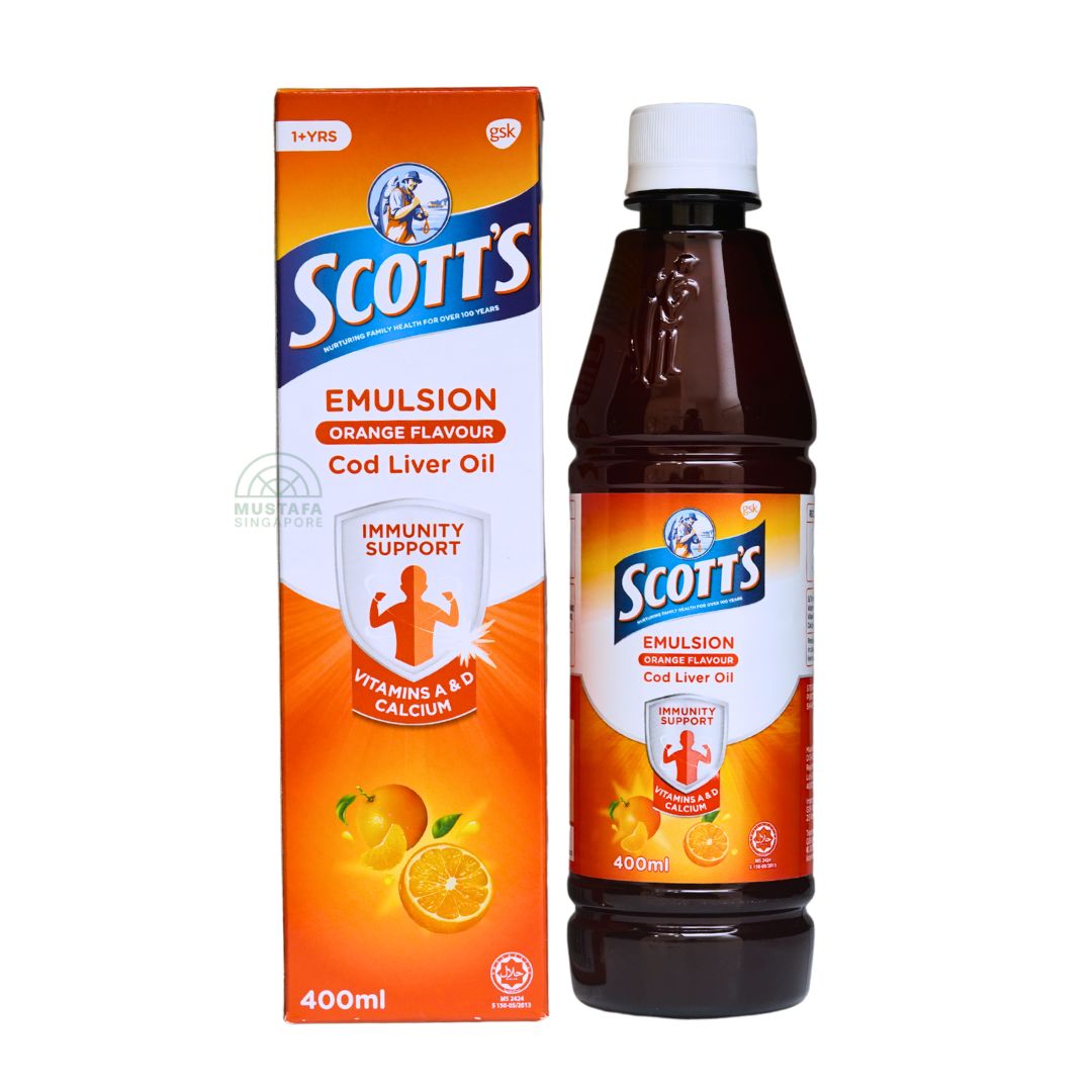 Scott's Emulsion Cod Liver Oil Orange Flavour 400ml