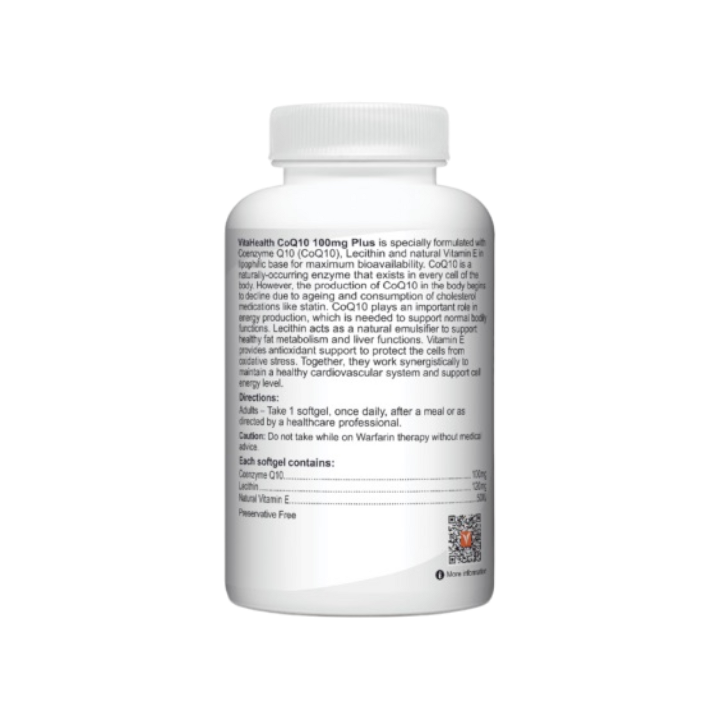 VitaHealth CoQ10 100mg Plus 60s