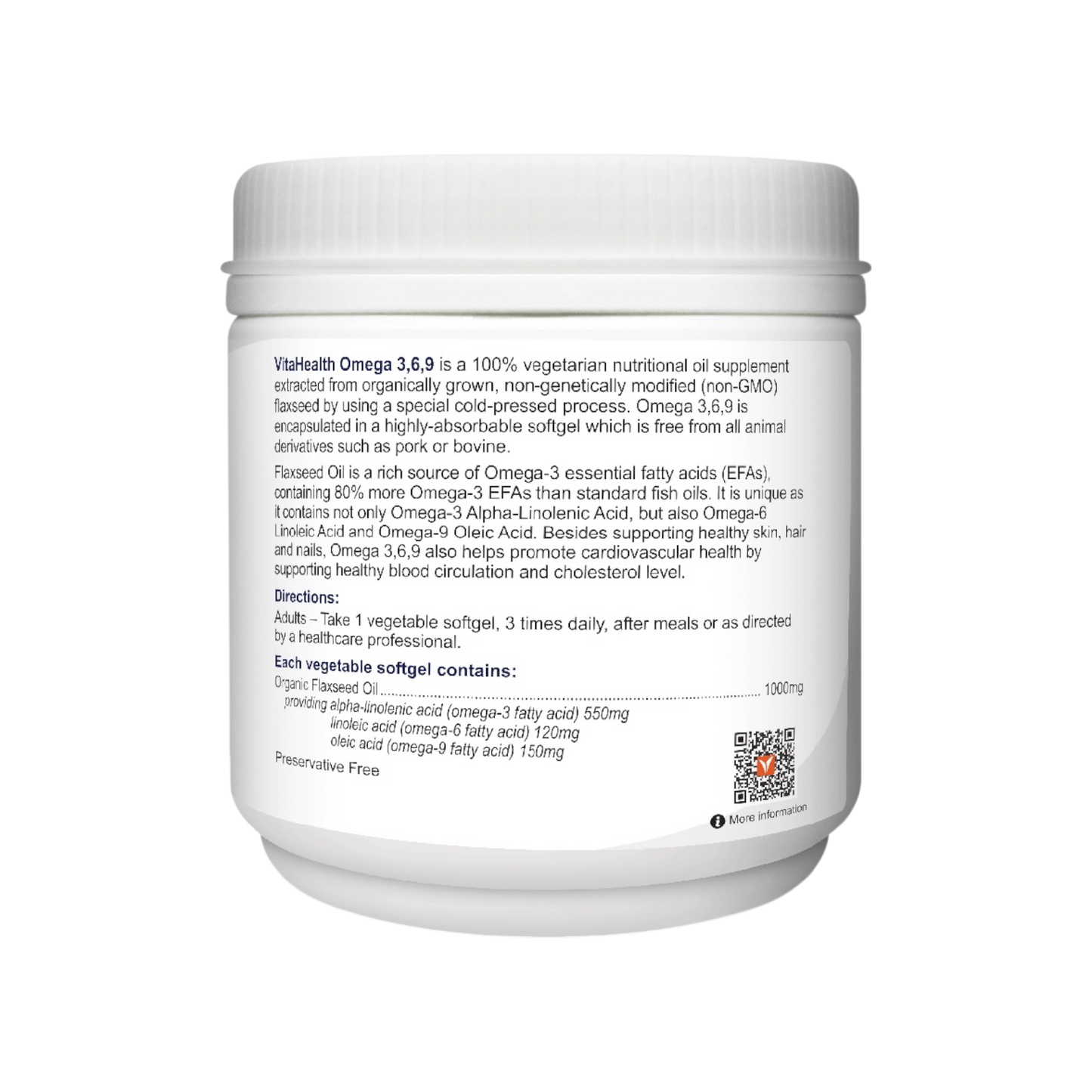 VitaHealth Flaxseed Omega 3, 6, 9 150s