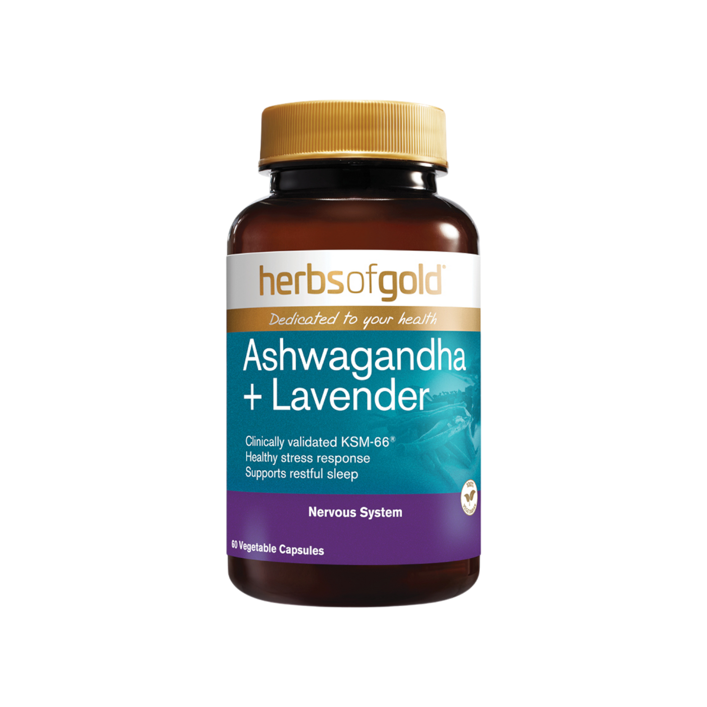 Herbs Of Gold Ashwagandha + Lavender 60s