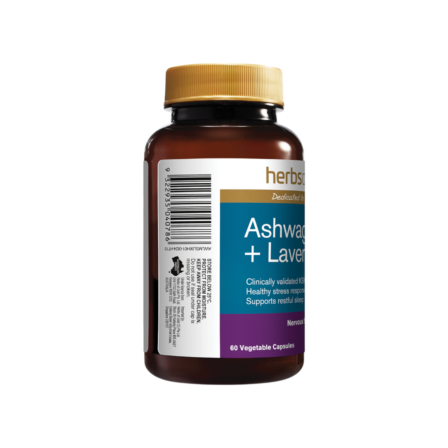 Herbs Of Gold Ashwagandha + Lavender 60s