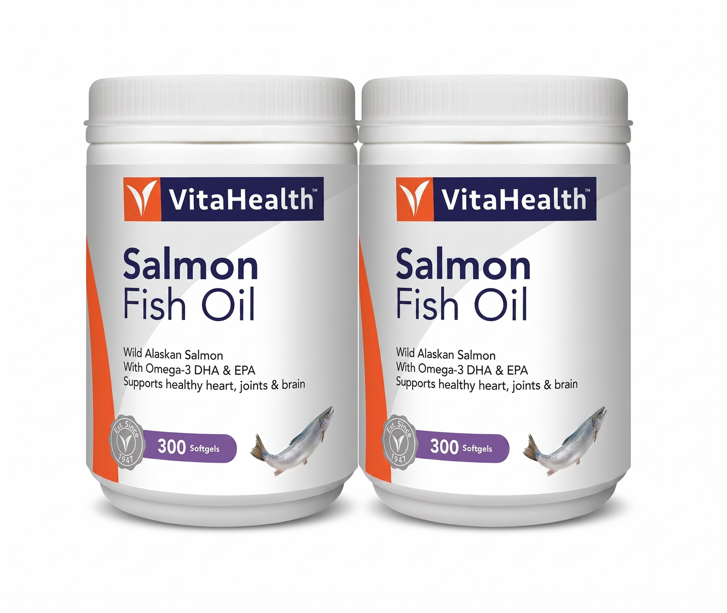 VitaHealth Salmon Fish Oil 300s Twin Pack (Promo)