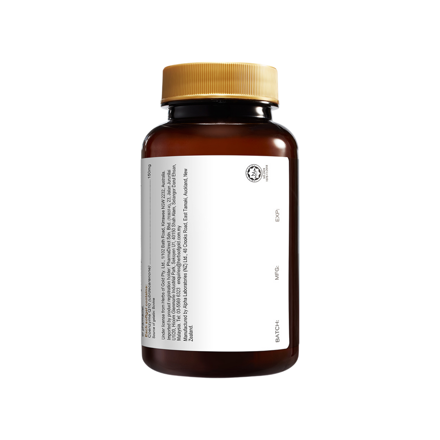 Herbs Of Gold CoQ10 150mg 30s