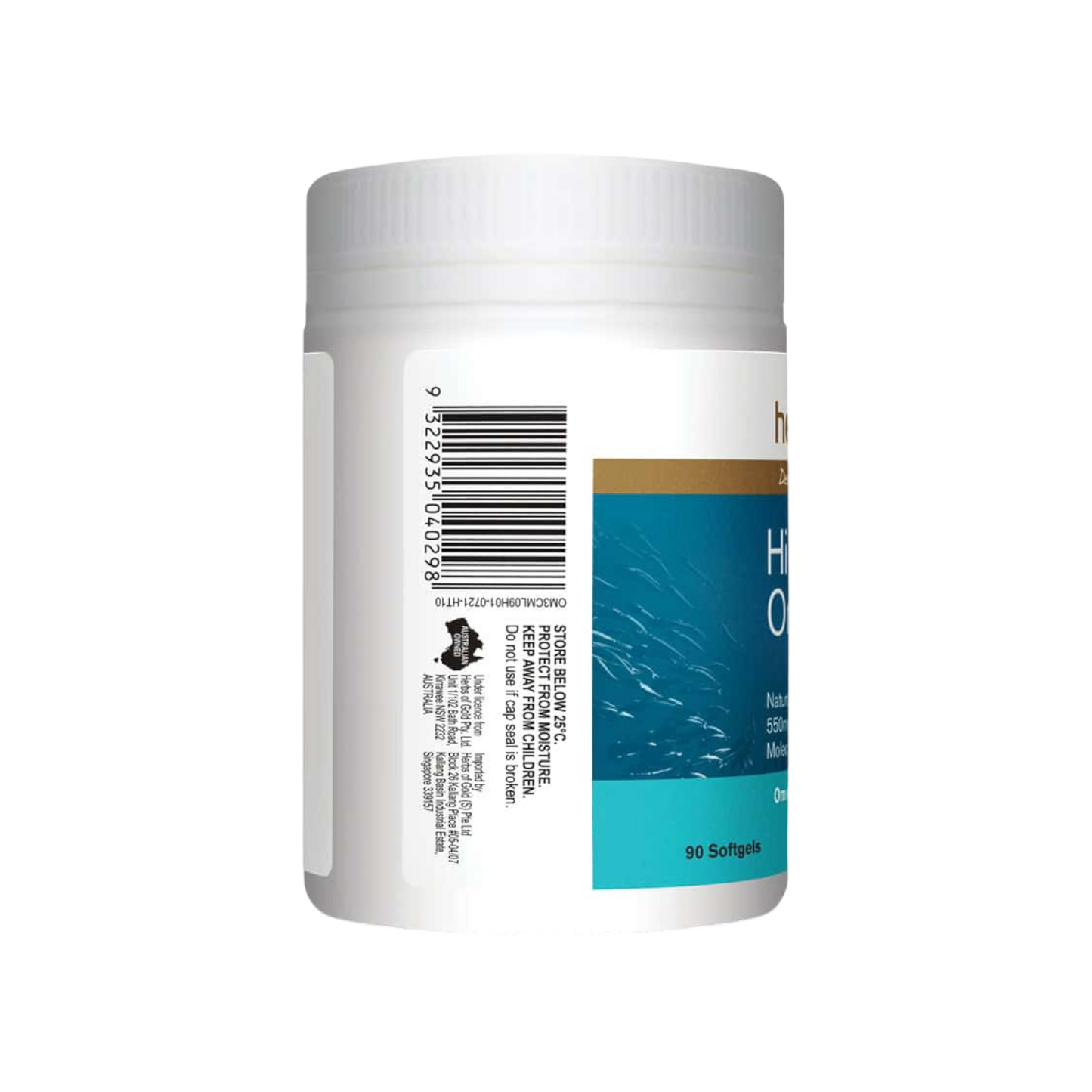 Herbs Of Gold Hi-Strength Omega-3 90s