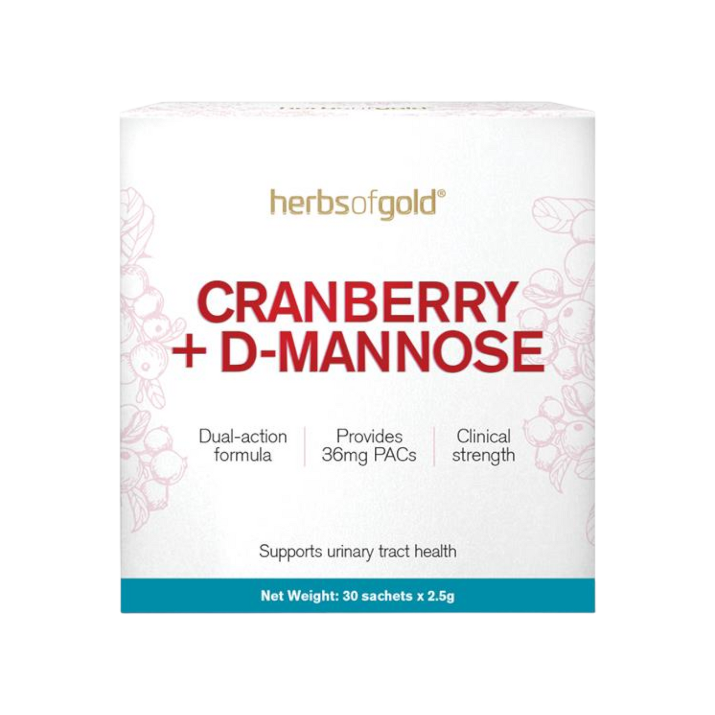 Herbs Of Gold Cranberry + D-Mannose 30s