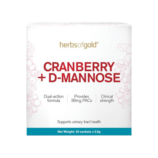 Herbs Of Gold Cranberry + D-Mannose 30s