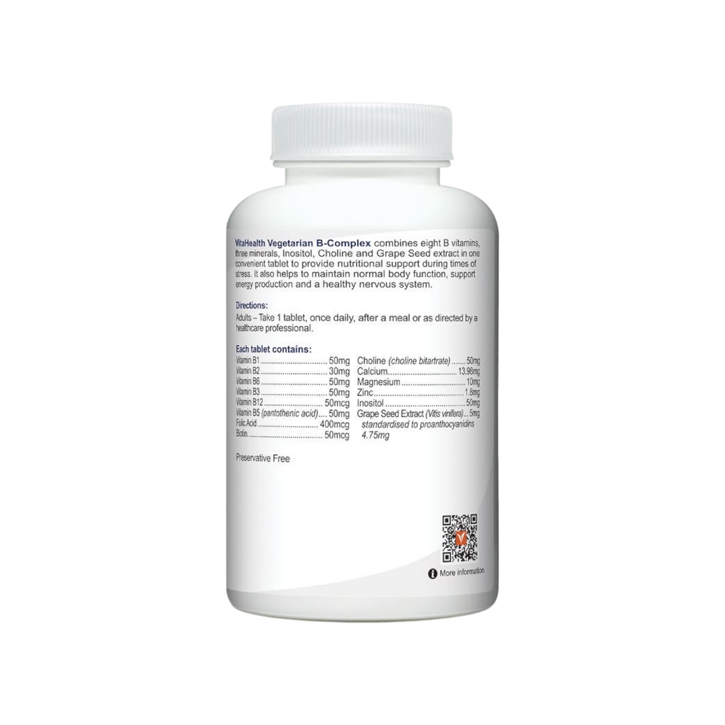 VitaHealth Vegetarian B Complex 120s