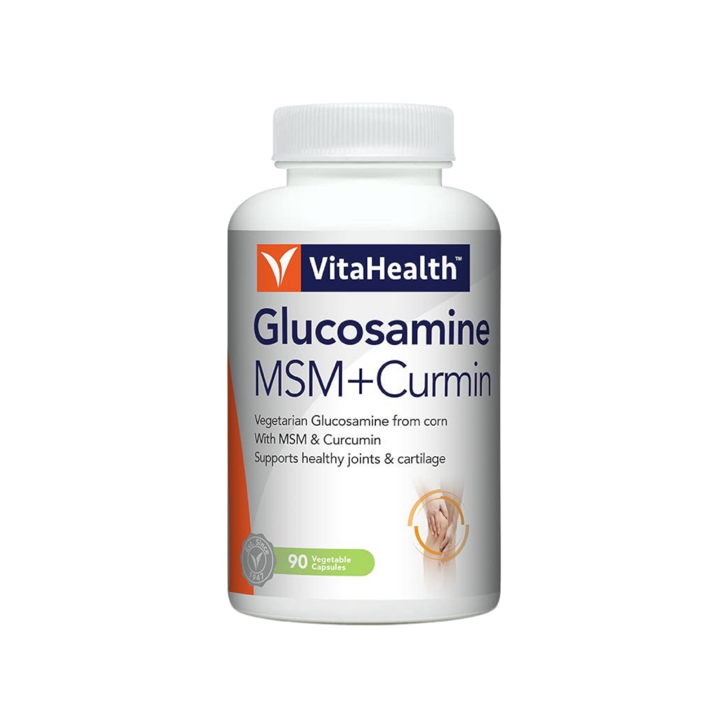 VitaHealth Vegetarian Glucosamine MSM+Curcumin 90s