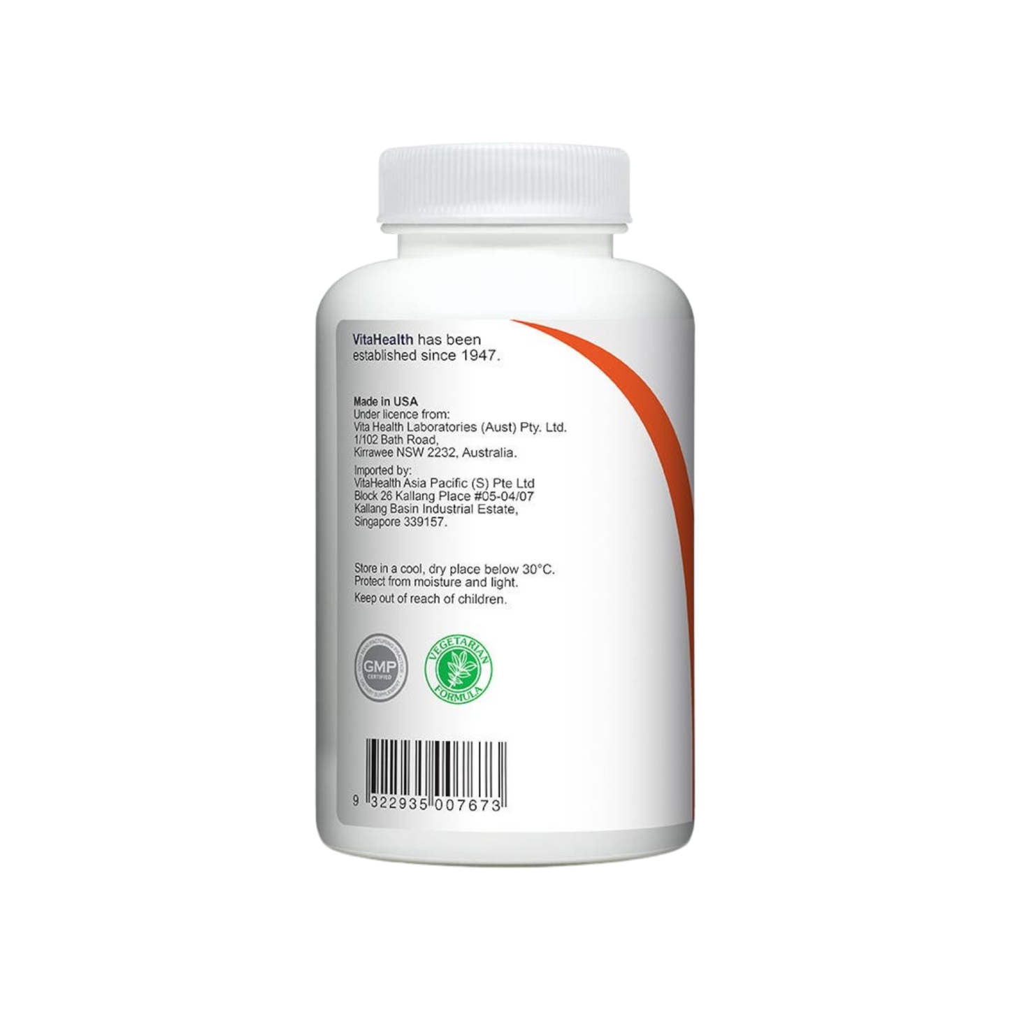 VitaHealth Vegetarian Glucosamine MSM+Curcumin 90s