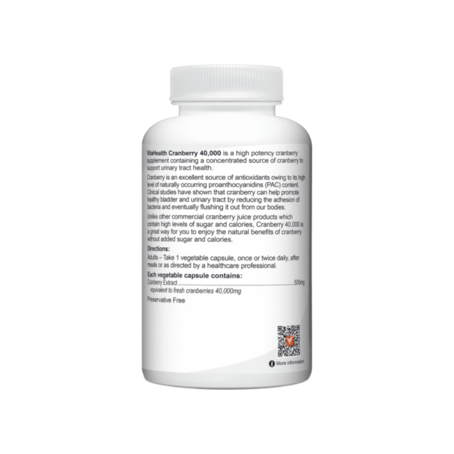 VitaHealth Cranberry 40000+ 60s