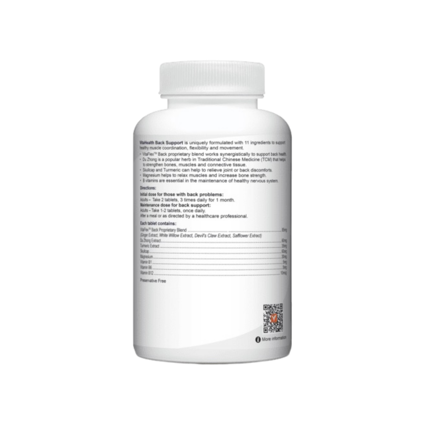 VitaHealth Back Support Formula 60s