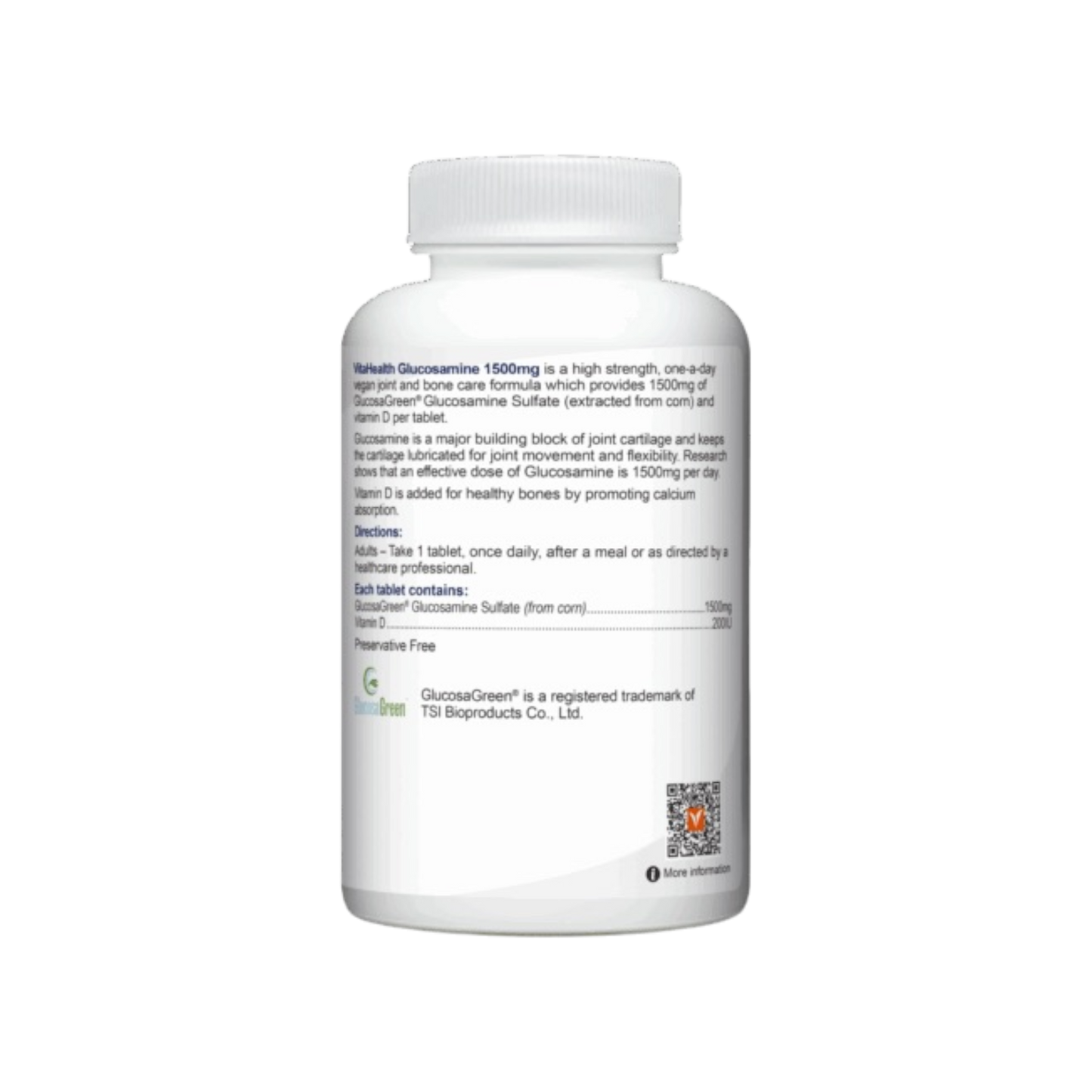 VitaHealth Glucosamine 1500mg 60s