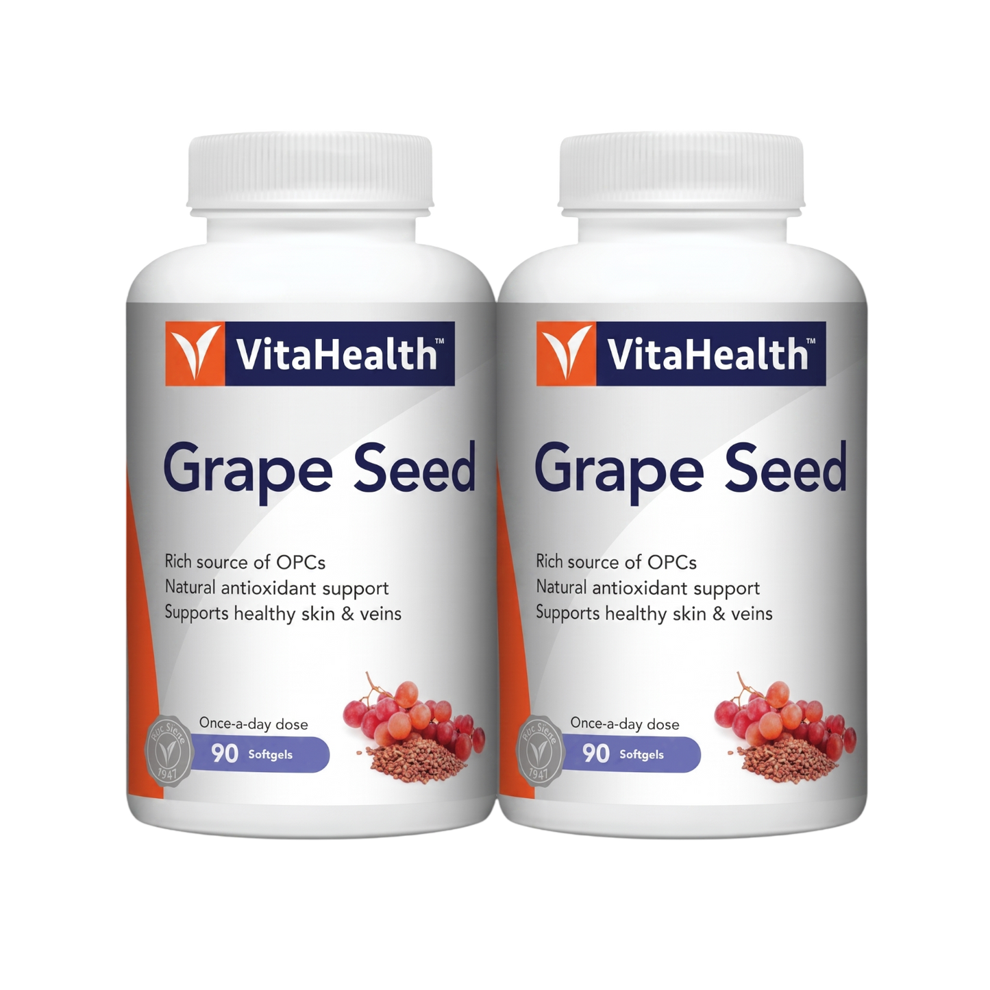 VitaHealth Grape Seed 12000 90s Twin Pack (Promo)
