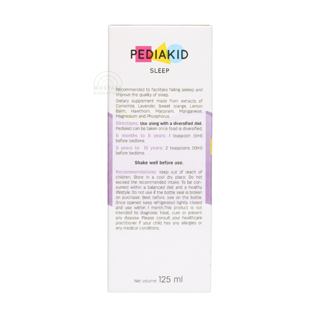 PEDIAKID Sleep 125ml Cherry Flavour Syrup