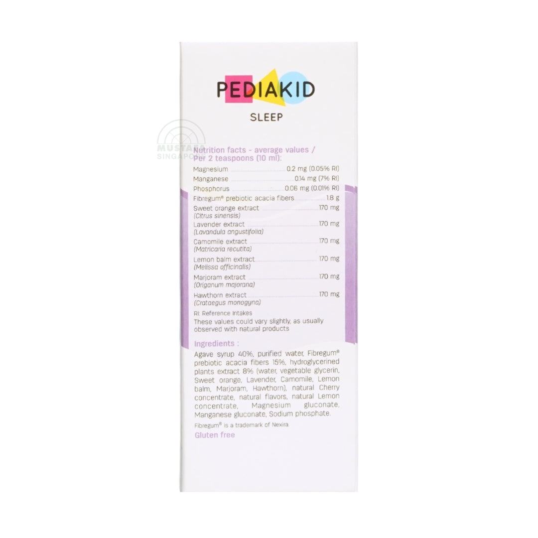 PEDIAKID Sleep 125ml Cherry Flavour Syrup