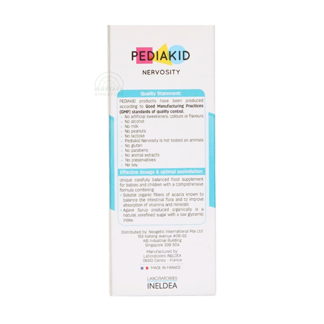 PEDIAKID Nervosity 125ml Blackcurrant Flavour Syrup
