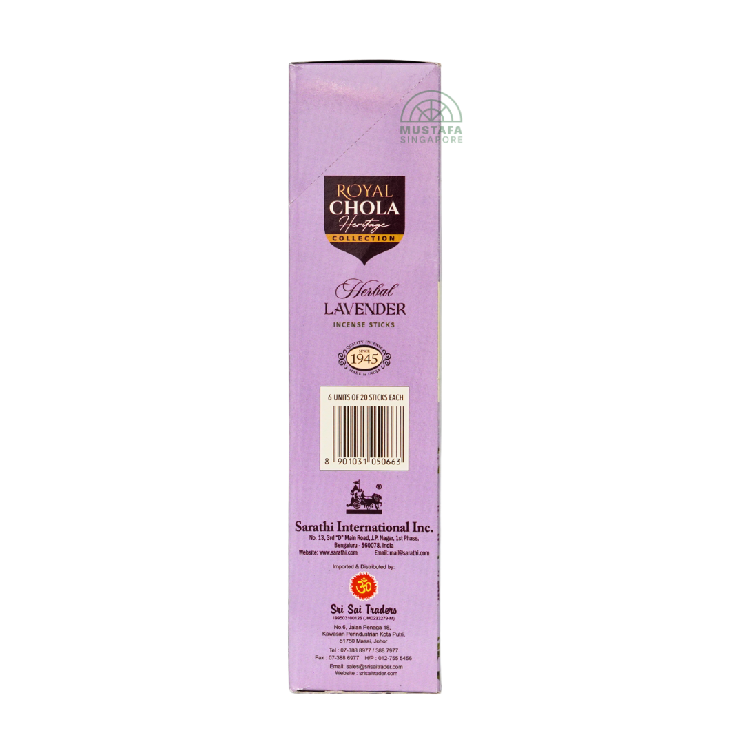 Royal Chola Heritage Collection Herbal Lavender Incense Sticks