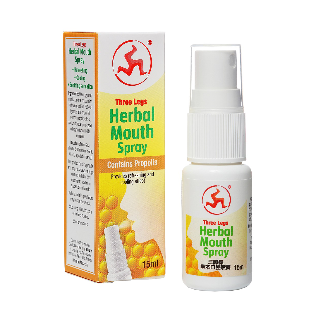 Three Legs Herbal Mouth Spray 15ml