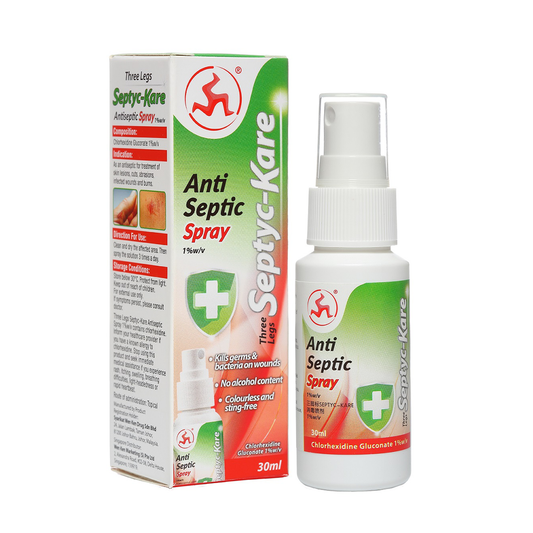 Three Legs Septyc-Kare Anti Septic Spray 30ml