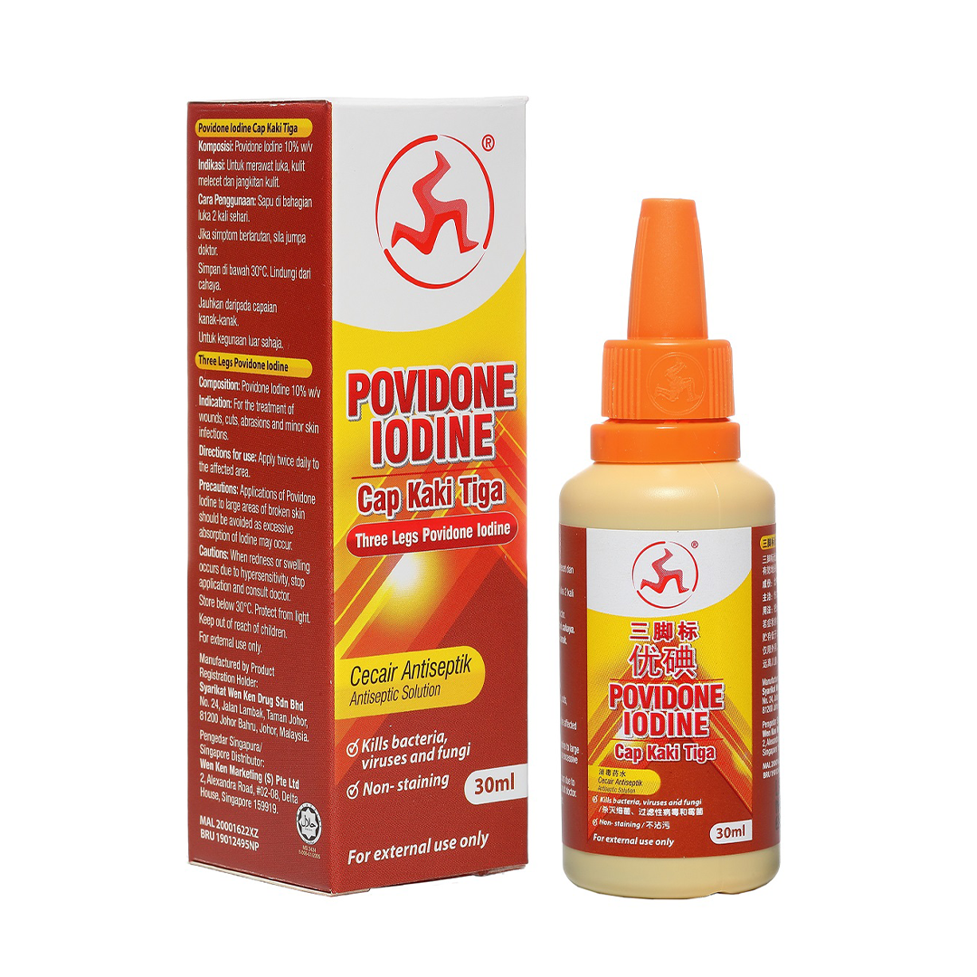 Three Legs Povidone Iodine 30ml