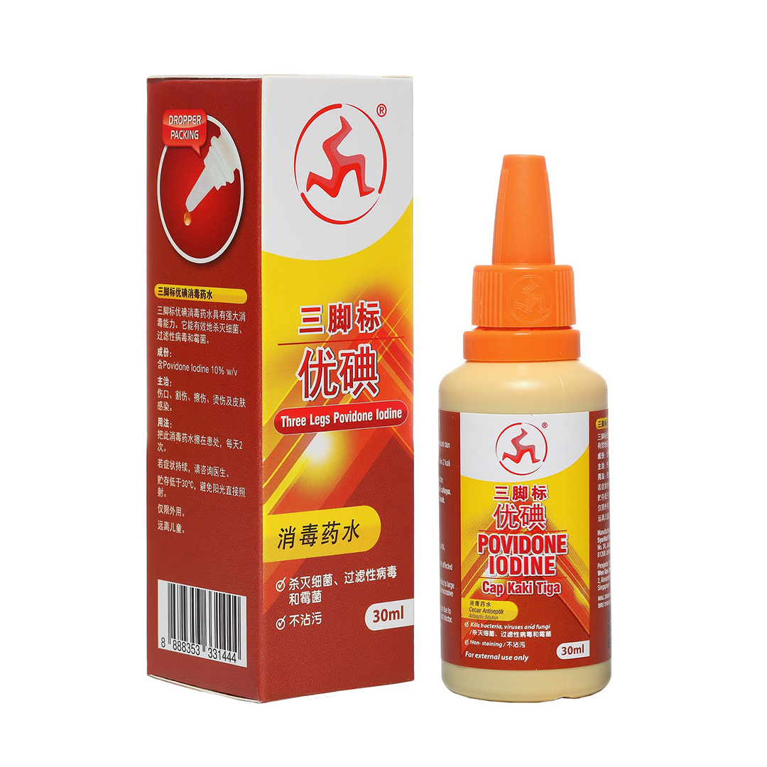 Three Legs Povidone Iodine 30ml
