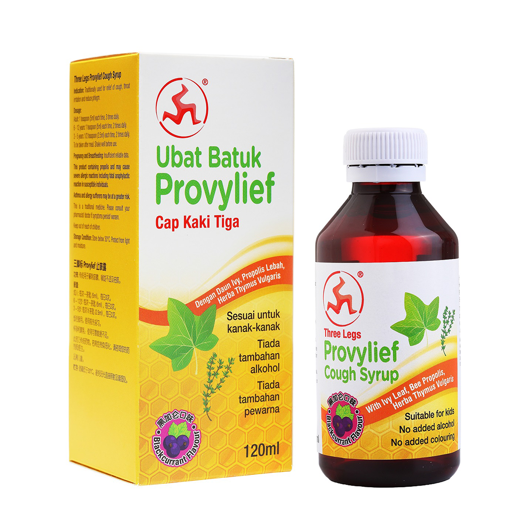 Three Legs Provylief Cough Syrup 120ml