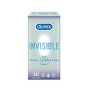 Durex Condom Invisible Extra Lubricated 10s