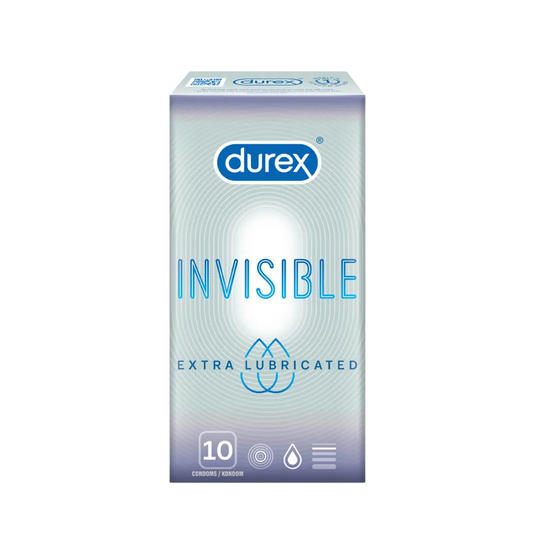 Durex Condom Invisible Extra Lubricated 10s
