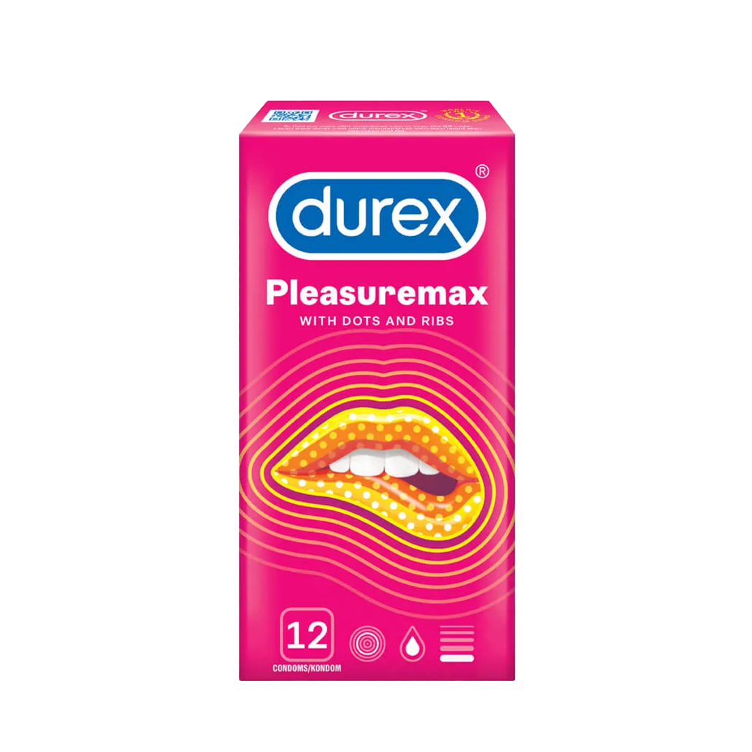 Durex Condom Pleasuremax 12s