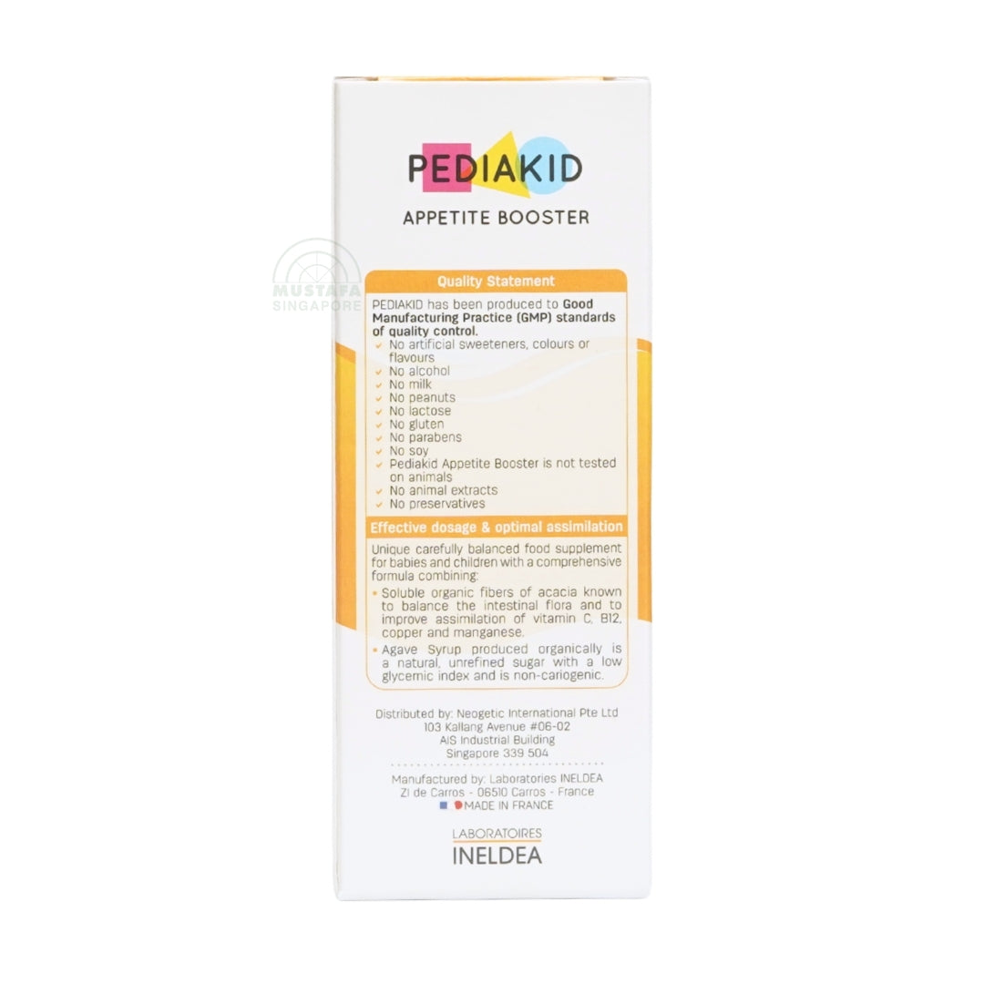 PEDIAKID Appetite Booster 125ml Raspberry Flavour Syrup